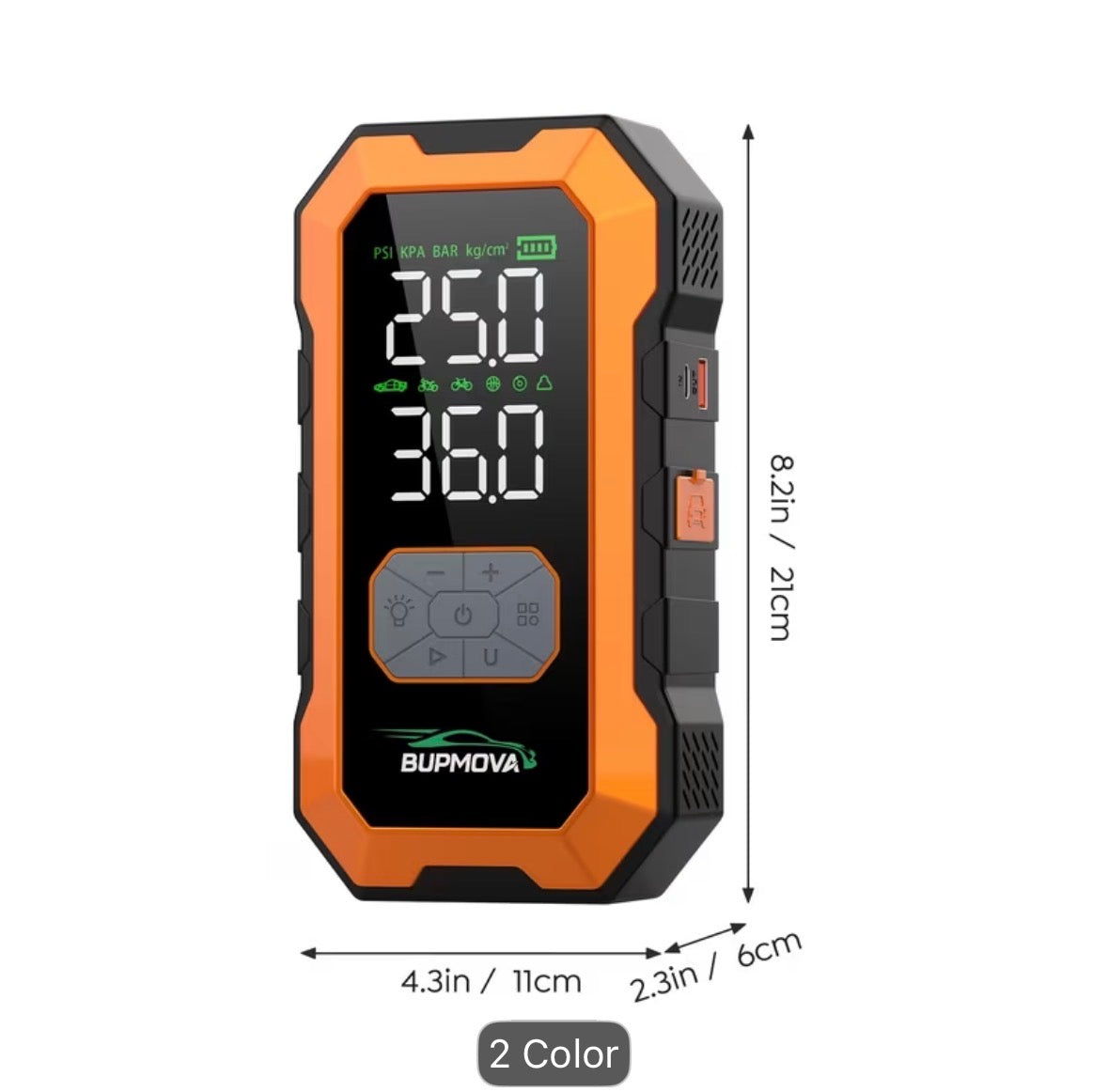 ALL-IN-ONE 12,000A Car Jump Starter + Cordless Tyre Inflator